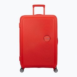 Walizka podróżna American Tourister Soundbox. Brązowe walizki męskie American Tourister, bez wzorów. Za 739.99 zł.