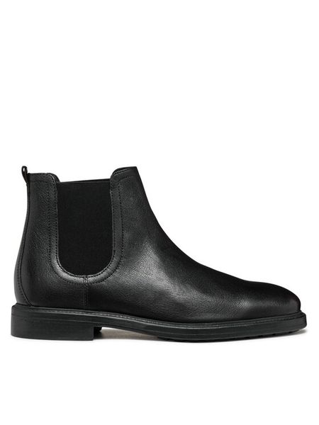 Geox Sztyblety U Tiberio U46G5A 000JD C9999 Czarny. Czarne sztyblety męskie Geox, z materiału, bez obcasa, bez zapięcia. Za 469.99 zł.