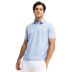 Męska tenisowa koszulka polo pique sport.tennis Siroko Slice Light Blue. Niebieskie koszulki polo męskie SIROKO, m, bez wzorów, klasyczne, bez kołnierzyka, bez ramiączek. Za 211.00 zł.