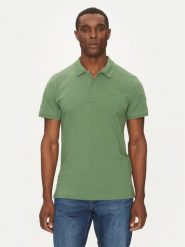 Mustang Polo Pierre 1016295 Zielony Slim Fit. Zielone koszulki polo męskie Mustang, m, bez wzorów, z bawełny, bez kołnierzyka, bez ramiączek. Za 79.99 zł.