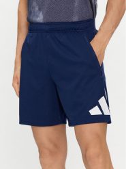 Adidas Szorty sportowe Train Essentials Logo Training Shorts IB8124 Niebieski Regular Fit. Niebieskie szorty sportowe męskie ADIDAS, bez wzorów, z syntetyku, sportowe. Za 109.99 zł.