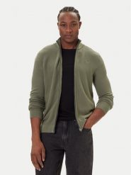 Mustang Kardigan Escondido 1016847 Zielony Regular Fit. Zielone kardigany męskie Mustang, m, bez wzorów, z bawełny, bez ramiączek. Za 239.99 zł.