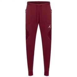 Spodnie sportowe męskie Nike Jordan. Czerwone szorty sportowe męskie Nike, bez wzorów, z bawełny, sportowe. Za 288.00 zł.