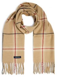 Andrew James Szalik męski Mężczyźni Sztuczne włókno beżowy w kratkę, ONE SIZE. Brązowe szaliki męskie Andrew James, bez wzorów, z włókna, biznesowe. Za 179.95 zł.