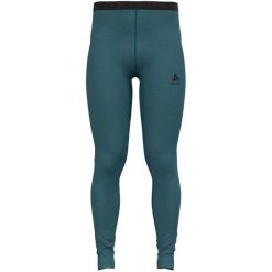 Legginsy termoaktywne męskie Odlo NATURAL Performance Wool. Niebieskie bielizna termoaktywna męska Odlo, m, bez wzorów, bez ramiączek. W wyprzedaży za 175.00 zł.