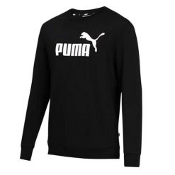 Męska Bluza Z Dużym Logo ESS. Czarne bluzy nierozpinane męskie Puma, m, bez wzorów, sportowe, bez ramiączek, bez kaptura. Za 170.99 zł.