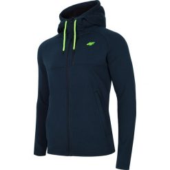 Bluza męska BLM006 - granat melanż. Bluzy z kapturem męskie marki 4f. Za 169.99 zł.