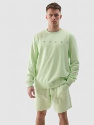 4F Bluza dresowa nierozpinana bez kaptura męska - zielony S. Zielone bluzy nierozpinane męskie 4f, l, bez wzorów, z bawełny, klasyczne, bez ramiączek, bez kaptura. W wyprzedaży za 99.99 zł.