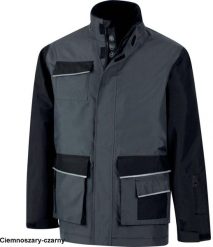 PALMA - KURTKA NIEPRZEMAKALNA - PŁÓTNO OXFORD MEMBRANA TPU 2 WARSTWY - granatowo-czarny 3XL. Czarne kurtki męskie DELTA PLUS, m, bez wzorów, bez ramiączek, bez kaptura. Za 455.38 zł.