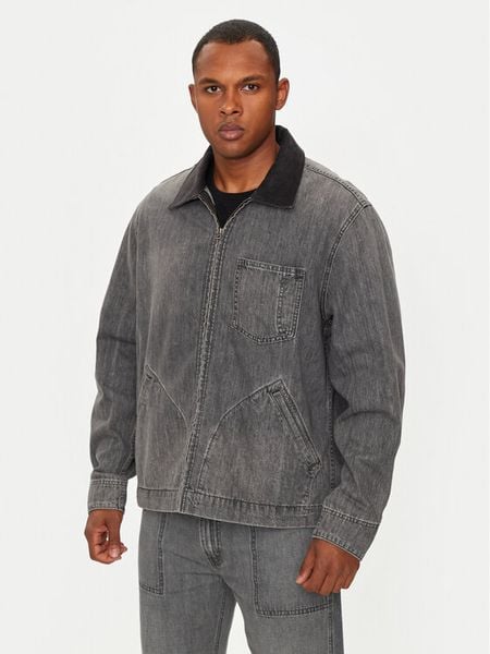 Levi's® Kurtka jeansowa Mechanics A8635-0000 Szary Relaxed Fit. Szare kurtki męskie m, bez wzorów, z bawełny, bez ramiączek, bez kaptura. Za 399.99 zł.