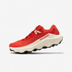 Buty do biegania w terenie męskie Salomon Ultra Glide 4. Czerwone buty do biegania męskie Salomon, bez wzorów, bez zapięcia, do biegania. Za 649.99 zł.