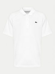 Lacoste Polo DH3201 Biały Regular Fit. Białe koszulki polo męskie Lacoste, m, bez wzorów, z syntetyku, bez kołnierzyka, bez ramiączek. Za 299.99 zł.