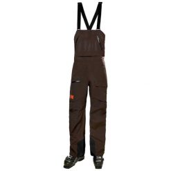 Skróty narciarskie Helly Hansen Ridge Infinity Shell. Brązowe spodnie narciarskie i snowboardowe męskie Helly Hansen, bez wzorów, narciarskie. W wyprzedaży za 2,202.50 zł.