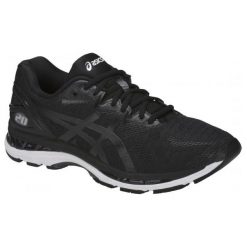 Asics Gel Nimbus 20 t800n-9001 44,5 Czarne. Czarne buty do biegania męskie Asics, z syntetyku. W wyprzedaży za 649.99 zł.