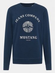 Mustang Bluza Clio 1014785 Granatowy Regular Fit. Niebieskie bluzy nierozpinane męskie Mustang, m, bez wzorów, z bawełny, bez ramiączek, bez kaptura. Za 279.99 zł.