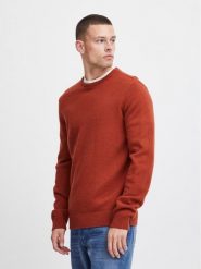 Blend Sweter 20716086 Pomarańczowy Regular Fit. Brązowe kardigany męskie Blend, m, bez wzorów, z syntetyku, bez ramiączek. Za 69.99 zł.