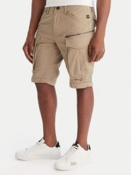 G-Star Raw Szorty materiałowe Rovic Zip D26214-5126 Zielony Relaxed Fit. Zielone szorty męskie G-Star Raw, bez wzorów, z bawełny, retro. Za 589.99 zł.