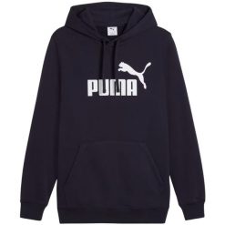 Bluza męska Puma ESS No.1 Logo Hoodie TR. Białe bluzy nierozpinane męskie Puma, l, bez wzorów, sportowe, bez ramiączek, bez kaptura. Za 159.00 zł.