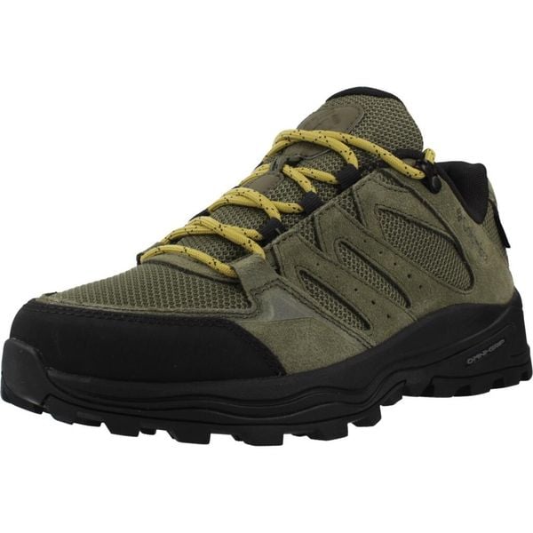 Buty COLUMBIA REDMOND IV LOW WP Zielony. Zielone buty trekkingowe męskie Columbia, bez wzorów, ze skóry, bez zapięcia, trekkingowe. Za 411.99 zł.