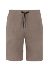 Klasyczne szorty dresowe M-MERO. Brązowe sztyblety męskie Volcano, z bawełny, bez obcasa, bez zapięcia. Za 99.99 zł.