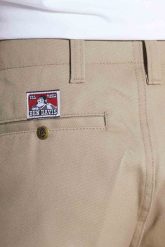Spodnie Ben Davis Bens Original Trim KHAKI. Brązowe długie spodnie sportowe męskie Beniamin, bez wzorów. Za 237.73 zł.