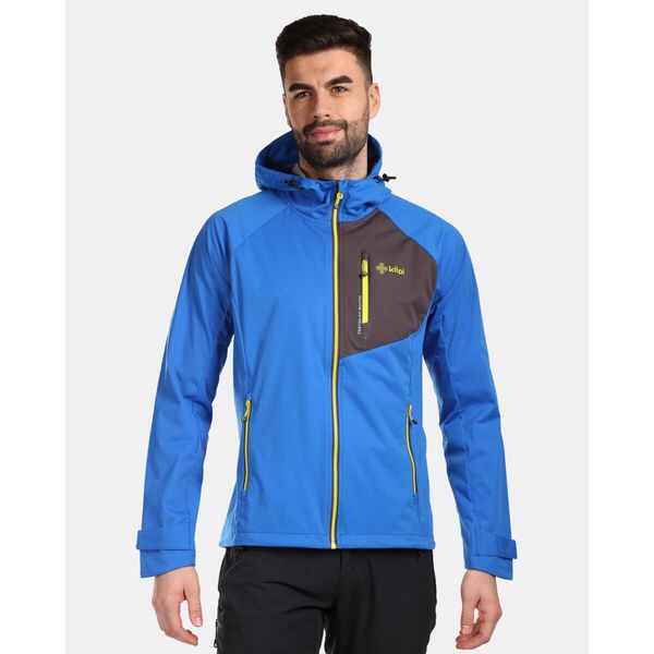 Kilpi Beltra-M kurtka softshell męska, niebieska, L. Niebieskie kurtki męskie Kilpi, l, bez wzorów, z softshellu, bez kaptura, trekkingowe. Za 344.99 zł.