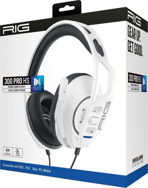 Słuchawki Nacon NACON RIG PS5 Słuchawki przewodowe RIG300PROHSW - białe. Białe słuchawki nauszne Nacon. Za 141.91 zł.
