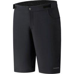 Spodenki rowerowe MTB/Enduro męskie Shimano Fukui Shorts. Czarne szorty sportowe męskie SHIMANO, bez wzorów, sportowe. Za 269.90 zł.