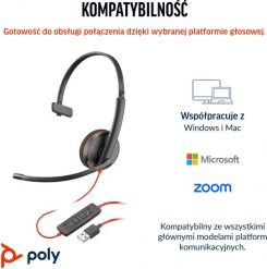 Blackwire 3210 Monaural USB-C. Słuchawki nauszne HP. Za 139.32 zł.
