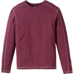 Shirt z bawełny pique , długi rękaw, Regular Fit bonprix jeżynowy. Koszulki męskie z długim rękawem marki 4f. Za 37.99 zł.