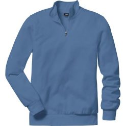 Bluza ze stójką Regular Fit bonprix niebieski dżins. Bluzy rozpinane męskie marki Cropp. Za 49.99 zł.