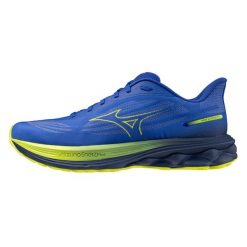 Buty do biegania Mizuno Wave Skyrise 7. Niebieskie buty do biegania męskie Mizuno, bez wzorów, z gumy, bez zapięcia, do biegania, mizuno wave. Za 655.00 zł.