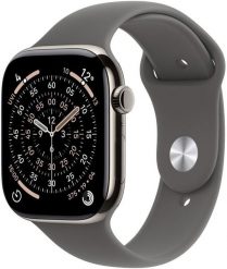 Smartwatch Apple Watch 11 GPS + Cellular 46mm Natural Titanium Sport Band M/L Grafitowy (MFCX4ZR/A). Szare zegarki smartwatch Apple. Za 4,598.39 zł.