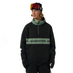 Kurtka Horsefeathers Gordie (czarna/Iceberg Green). Czarne kurtki męskie Horsefeathers, na zimę, m, bez wzorów, sportowe, bez ramiączek, bez kaptura. Za 697.99 zł.