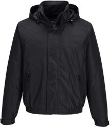 S503 - Kurtka ocieplana Bomber Calais - czarny L. Czarne kurtki męskie Portwest, l, bez wzorów, bez ramiączek, bez kaptura. Za 183.00 zł.