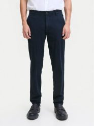 Jack & Jones Chinosy Marco Bowie 12279659 Niebieski Slim Fit. Niebieskie eleganckie spodnie męskie Jack & Jones, bez wzorów, z bawełny. Za 169.99 zł.