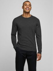 Jack & Jones Sweter Basic 12137190 Szary Regular Fit. Szare kardigany męskie Jack & Jones, m, bez wzorów, z bawełny, bez ramiączek. Za 119.99 zł.
