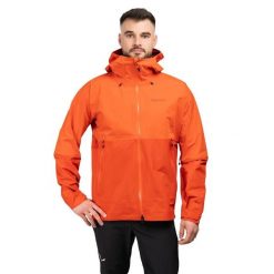 Kurtka trekkingowa męska Seeker GTX. Niebieskie kurtki męskie Marmot, m, bez wzorów, z hardshellu, sportowe, bez ramiączek, bez kaptura. Za 1,479.99 zł.