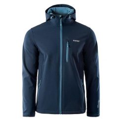 Kurtka Softshell Męska Caen. Niebieskie kurtki softshell męskie Hi-tec, m, bez wzorów, z softshellu, bez kaptura, trekkingowe. Za 253.99 zł.