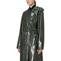 Kurtka RAINS A LINE LONGER W JACKET W3 Zielony. Zielone kurtki męskie Rains, bez wzorów, z syntetyku, bez ramiączek, bez kaptura. Za 527.58 zł.