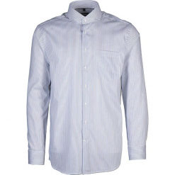 Koszula - Modern fit - w kolorze biało-niebieskim. Białe koszule męskie Seidensticker, w paski, z bawełny, z włoskim kołnierzykiem. W wyprzedaży za 127.95 zł.