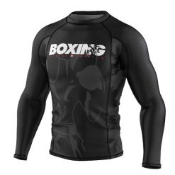 Koszulka sportowa męska Rashguard do MMA EXTREME HOBBY BOLD BOXING. Czarne bielizna termoaktywna męska EXTREME HOBBY, l, bez wzorów, z bawełny, bez ramiączek, do biegania. Za 209.00 zł.