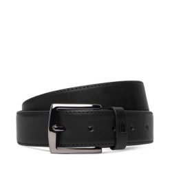 Pasek Męski Tommy Hilfiger. Czarne paski męskie Tommy Hilfiger, bez wzorów. Za 239.99 zł.