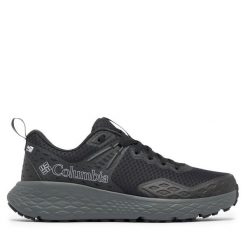 Trekkingi Columbia. Czarne buty trekkingowe męskie Columbia, bez wzorów, sportowe, bez obcasa, bez zapięcia. Za 419.99 zł.