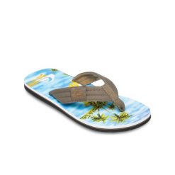 Japonki plażowe męskie Quiksilver MOLOKAI LAYBACK. Niebieskie klapki i japonki męskie Quiksilver, bez wzorów. Za 109.99 zł.