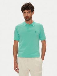 U.S. Polo Assn. Polo MUP3312 Niebieski Regular Fit. Niebieskie koszulki polo męskie U.S. Polo Assn., m, bez wzorów, z bawełny, bez kołnierzyka, bez ramiączek. Za 229.99 zł.