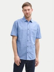 Tom Tailor Koszula 1045098 Niebieski Regular Fit. Niebieskie koszule męskie Tom Tailor, m, bez wzorów, z bawełny, bez kołnierzyka, bez ramiączek. Za 149.99 zł.