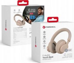 Słuchawki ForCell FORCELL F-AUDIO słuchawki bezprzewodowe nagłowne ANC Touch Beat różowe. Czerwone słuchawki bluetooth ForCell. Za 99.63 zł.
