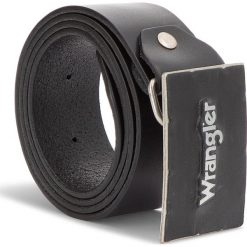 Pasek Męski WRANGLER - Metal Buckle Belt W0B588301 85 Black. Paski męskie marki Wrangler. W wyprzedaży za 169.00 zł.