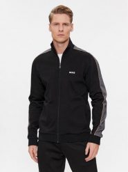 Boss Bluza 50511041 Czarny Regular Fit. Czarne bluzy rozpinane męskie Boss, m, bez wzorów, z syntetyku, bez ramiączek, bez kaptura. Za 599.99 zł.